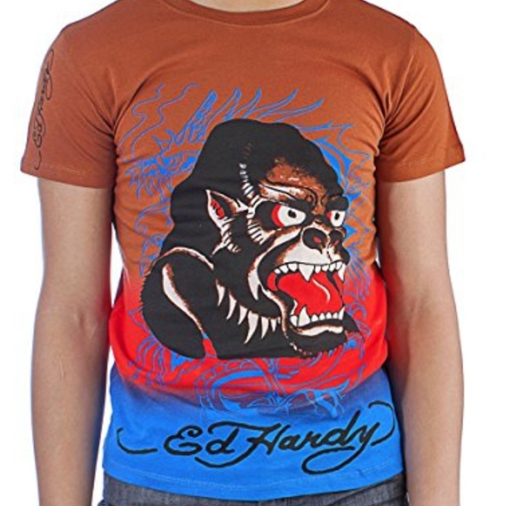 Ed Hardy Kids Graphic T-Shirt - Approx Size 10-12